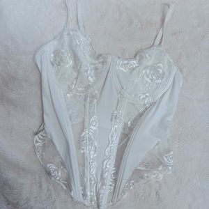 White lace top
